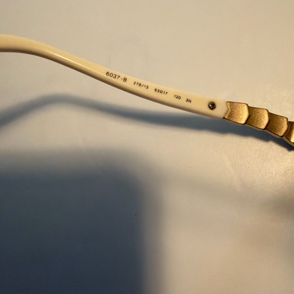 Bvlgari Oversized Sunglasses 6037-B Brown Gradient Lenses Crystal Accent Italy - Picture 5 of 5